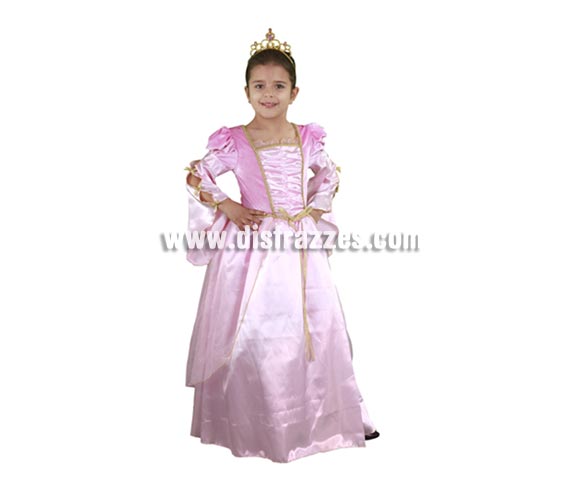 Disfraz de Princesa Rosa infantil para Carnaval barato. Talla de 5 a 6 años. Incluye vestido y tocado. Éste disfraz es ideal para Carnaval y para regalar en Navidad, en Reyes Magos, para un Cumpleaños o en cualquier ocasión del año. Con éste disfraz harás un regalo diferente y que seguro que a los peques les encantará y hará que desarrollen su imaginación y que jueguen haciendo valer su fantasía. 
¡¡Compra tu disfraz para Carnaval o para regalar en Navidad o en Reyes Magos en nuestra tienda de disfraces, será divertido!!
