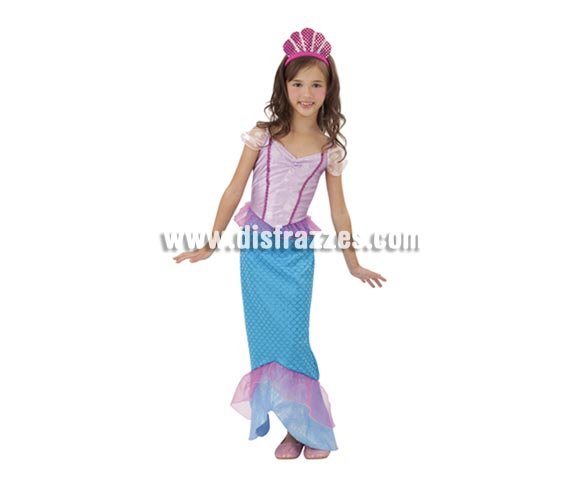 Disfraz de Sirenita infantil barato para Carnaval. Talla de 10 a 12 años. Incluye vestido y tocado. Traje de la Princesa Ariel barato perfecto para Carnaval y como regalo en Navidad, en Reyes Magos, para un Cumpleaños o en cualquier ocasión del año. Con éste disfraz harás un regalo diferente y que seguro que a los peques les encantará y hará que desarrollen su imaginación y que jueguen haciendo valer su fantasía. 
¡¡Compra tu disfraz para Carnaval o para regalar en Navidad o en Reyes Magos en nuestra tienda de disfraces, será divertido!!

