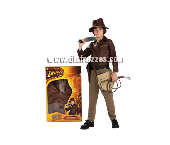 Disfraz de Indiana Jones lujo en caja. Talla de 5 a 7 años. Incluye cazadora, camisa, pantalones y sombrero. Un disfraz con licencia ideal para regaar en cualquier fecha del año. Éste disfraz de Carnaval es ideal para divertirse en las Fiestas de Carnavales tan divertidas y estrambóticas como siempre y que cada vez se celebran en más Pueblos, Villas  y Ciudades, tanto en la calle como en Pub's, Discotecas, Casas particulares,  Restaurantes o Colegios y disfrazándote con un traje de Carnaval ayudarás a crear ese ambiente Carnavalesco, tan divertido, multicolor y variopinto  que a todos nos fascina y nos divierte.
¡¡Compra tu disfraz para Carnaval en nuestra tienda de disfraces, será divertido!!