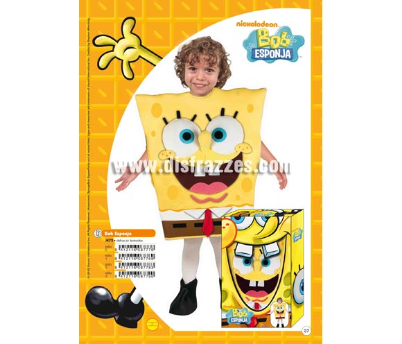 Disfraz de Bob Esponja infantil para Carnaval. Talla 2 de 5 a 7 años. Leotardos NO incluidos. Presentación en caja regalo. Disfraz del famoso Bob Esponja con licencia NICKELODEON perfecto como regalo.
Éste traje es perfecto para Carnaval y como regalo en Navidad, en Reyes Magos, para un Cumpleaños o en cualquier ocasión del año. Con éste disfraz harás un regalo diferente y que seguro que a los peques les encantará y hará que desarrollen su imaginación y que jueguen haciendo valer su fantasía. 
¡¡Compra tu disfraz para Carnaval o para regalar en Navidad o en Reyes Magos en nuestra tienda de disfraces, será divertido y quedarás muy bien!!
