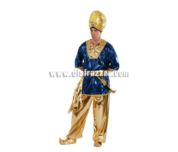 Disfraz de Aladino adulto para Carnaval. Talla única 52/54. Incluye camisa, cinturón y pantalón. Traje de Árabe o de Paje Real de los Reyes Magos para hombre ideal también para Cabalgatas de Reyes en Navidad. Éste disfraz de Carnaval o de Navidad es ideal para la época Navideña en la que los niños hacen teatros de Belenes e interpretan canciones tradicionales en los Colegios y se comienzan a preparar las Fiestas en las que Reina la Paz y la Unidad. Disfrazándote con un disfraz para Navidad, o disfrazando a tus hijos con disfraces de Navidad, ayudas a crear ese ambiente mágico en el que los peques se sienten protagonistas y sienten el auténtico Espíritu Navideño que entre todos debemos crear.
¡¡Compra tu disfraz de Carnaval o para Navidad en nuestra tienda de disfraces, será divertido!!
