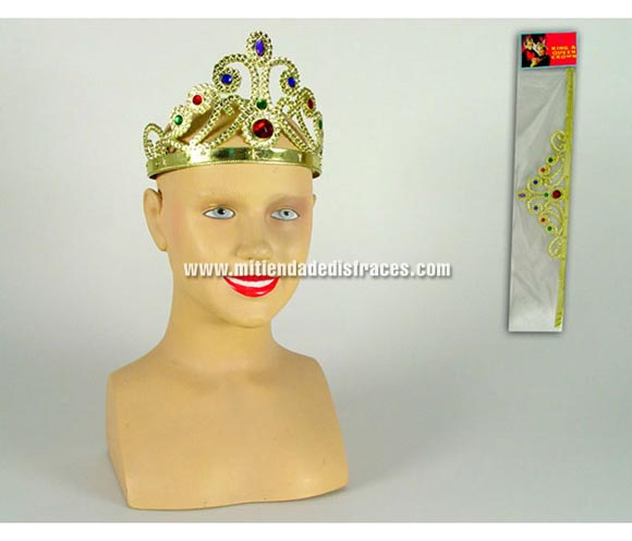 Corono de Reina en oro y plata de 13x70 cm.