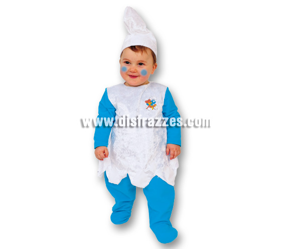 Disfraz de Pitufa o Pitufina Baby para Carnaval. Talla de 3 a 12 meses. Incluye disfraz y gorro. Éste disfraz de Carnaval es ideal para divertirse en las Fiestas de Carnavales tan divertidas y estrambóticas como siempre y que cada vez se celebran en más Pueblos, Villas  y Ciudades, tanto en la calle como en Pubs, Discotecas, Casas particulares, Restaurantes o Colegios y disfrazándote con un traje de Carnaval ayudarás a crear ese ambiente Carnavalesco, tan divertido, multicolor y variopinto que a todos nos fascina y nos divierte.
¡¡Compra tu disfraz para Carnaval en nuestra tienda de disfraces, será divertido!!
