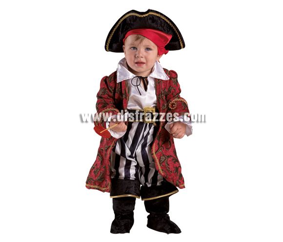 Disfraz de Pirata Baby para Carnaval. Disponible en 2 tallas. Incluye disfraz. Éste disfraz de Carnaval es ideal para divertirse en las Fiestas de Carnavales tan divertidas y estrambóticas como siempre y que cada vez se celebran en más Pueblos, Villas  y Ciudades, tanto en la calle como en Pubs, Discotecas, Casas particulares, Restaurantes o Colegios y disfrazándote con un traje de Carnaval ayudarás a crear ese ambiente Carnavalesco, tan divertido, multicolor y variopinto que a todos nos fascina y nos divierte.
¡¡Compra tu disfraz para Carnaval en nuestra tienda de disfraces, será divertido!!
