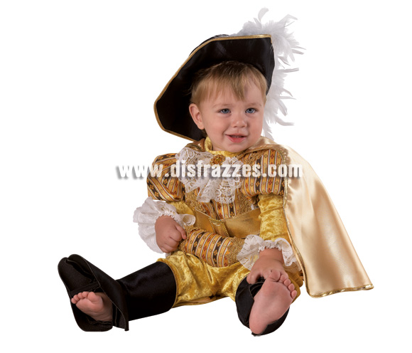 Disfraz de Mosquetero Baby para Carnaval. Disponible en 2 tallas. Incluye disfraz. Éste disfraz de Carnaval es ideal para divertirse en las Fiestas de Carnavales tan divertidas y estrambóticas como siempre y que cada vez se celebran en más Pueblos, Villas  y Ciudades, tanto en la calle como en Pubs, Discotecas, Casas particulares, Restaurantes o Colegios y disfrazándote con un traje de Carnaval ayudarás a crear ese ambiente Carnavalesco, tan divertido, multicolor y variopinto que a todos nos fascina y nos divierte.
¡¡Compra tu disfraz para Carnaval en nuestra tienda de disfraces, será divertido!!
