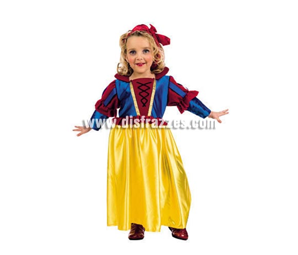 Disfraz de Blancanieves infantil deluxe para Carnaval. Varias tallas. Incluye vestido y diadema. Alta calidad. Hecho en España. Éste disfraz de Carnaval es ideal para divertirse en las Fiestas de Carnavales tan divertidas y estrambóticas como siempre y que cada vez se celebran en más Pueblos, Villas  y Ciudades, tanto en la calle como en Pubs, Discotecas, Casas particulares, Restaurantes o Colegios y disfrazándote con un traje de Carnaval ayudarás a crear ese ambiente Carnavalesco, tan divertido, multicolor y variopinto que a todos nos fascina y nos divierte.
¡¡Compra tu disfraz para Carnaval en nuestra tienda de disfraces, será divertido!!
