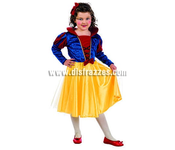 Disfraz de Blancanieves infantil Deluxe para Carnaval. Disponible en varias tallas. Incluye vestido y diadema. Alta calidad pero de una línea más económica. Hecho en España. Éste disfraz de Carnaval es ideal para divertirse en las Fiestas de Carnavales tan divertidas y estrambóticas como siempre y que cada vez se celebran en más Pueblos, Villas  y Ciudades, tanto en la calle como en Pubs, Discotecas, Casas particulares, Restaurantes o Colegios y disfrazándote con un traje de Carnaval ayudarás a crear ese ambiente Carnavalesco, tan divertido, multicolor y variopinto que a todos nos fascina y nos divierte.
¡¡Compra tu disfraz para Carnaval en nuestra tienda de disfraces, será divertido!!
