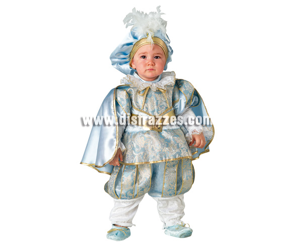 Disfraz de Príncipe Azul Baby para Carnaval. Disponible en dos tallas. Incluye disfraz y gorro. Presentación en percha y bolsa. Buena calidad y precioso diseño. Éste disfraz de Carnaval es ideal para divertirse en las Fiestas de Carnavales tan divertidas y estrambóticas como siempre y que cada vez se celebran en más Pueblos, Villas  y Ciudades, tanto en la calle como en Pubs, Discotecas, Casas particulares, Restaurantes o Colegios y disfrazándote con un traje de Carnaval ayudarás a crear ese ambiente Carnavalesco, tan divertido, multicolor y variopinto que a todos nos fascina y nos divierte.
¡¡Compra tu disfraz para Carnaval en nuestra tienda de disfraces, será divertido!!
