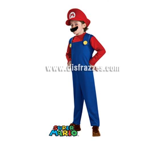 Disfraz de Mario Bros con bigote infantil para Carnaval. Talla de 8 a 10 años. Incluye jumpuit (mono), sombrero y bigote. Disfraz con licencia perfecto para regalar.
Éste traje es perfecto para Carnaval y como regalo en Navidad, en Reyes Magos, para un Cumpleaños o en cualquier ocasión del año. Con éste disfraz harás un regalo diferente y que seguro que a los peques les encantará y hará que desarrollen su imaginación y que jueguen haciendo valer su fantasía. 
¡¡Compra tu disfraz para Carnaval o para regalar en Navidad o en Reyes Magos en nuestra tienda de disfraces, será divertido y quedarás muy bien!!

