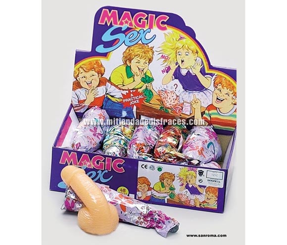 Regalo pene blando, Súper. Material pegajoso