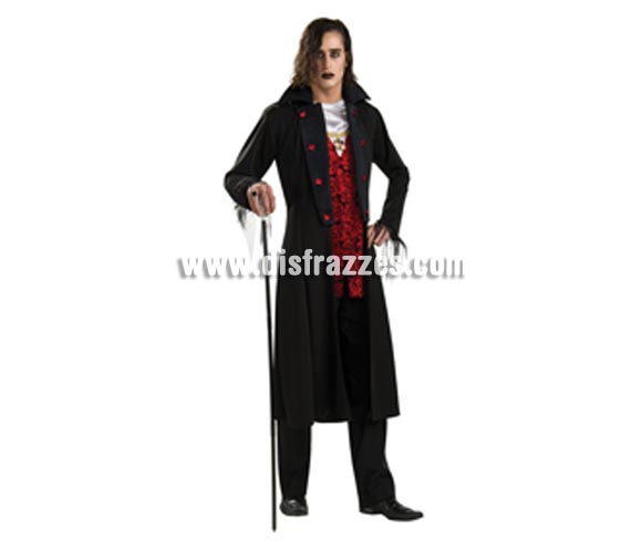 Disfraz de Vampiro Royal adulto para Halloween. Talla estándar. Incluye chaqueta con chaleco y medallón. Éste disfraz de Halloween es ideal para celebrar la Fiesta de la Noche de las Brujas en Pubs, Discotecas, Casas particulares,  Restaurantes o Colegios y ayudar a crear un ambiente terrorífico y tenebroso indispensable para la Noche de Halloween la cual se celebra la víspera de Todos los Santos.
¡¡Compra tu disfraz para Halloween en nuestra tienda de disfraces, será divertido!!
