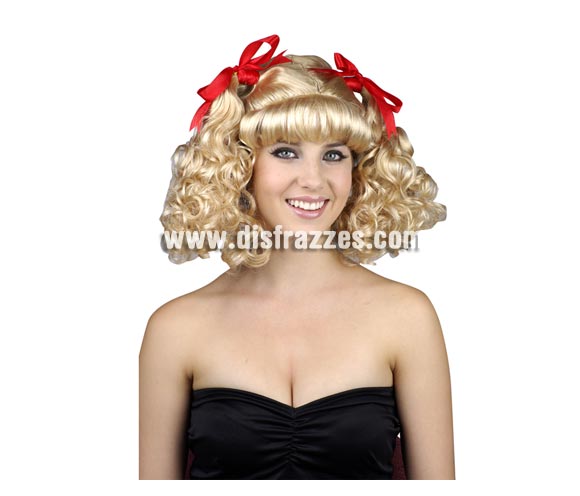 Peluca de animadora rubia con coletas y lazos rojos para Carnaval. Talla Universal adultos. Ideal como complemento de tu disfraz para Carnaval para ir de Fiesta a Pubs, Discotecas, Casas particulares, Restaurantes o Colegios y ayudar a crear un ambiente Carnavalesco y Festivo propio de la Fiesta de Carnavales.
¡¡Compra el complemento para tu disfraz de Carnaval en nuestra tienda de disfraces, será divertido!!
