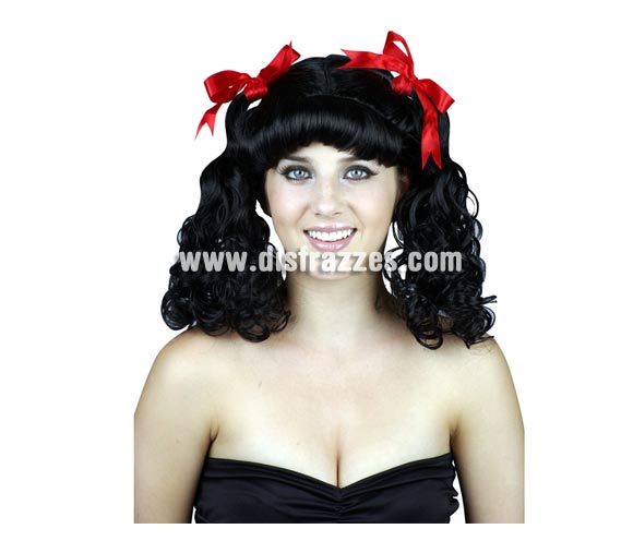 Peluca de animadora morena con coletas y lazos tojos para Carnaval. Talla Universal de adultos. Ideal como complemento de tu disfraz para Carnaval para ir de Fiesta a Pubs, Discotecas, Casas particulares, Restaurantes o Colegios y ayudar a crear un ambiente Carnavalesco y Festivo propio de la Fiesta de Carnavales.
¡¡Compra el complemento para tu disfraz de Carnaval en nuestra tienda de disfraces, será divertido!!
