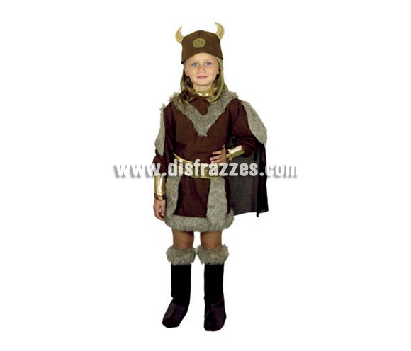 Disfraz de Vikinga infantil barato para Carnaval. Talla de 10 a 12 años. Incluye vestido con capa, cubrebotas, cinturón y casco de tela. Éste disfraz de Carnaval es ideal para divertirse en las Fiestas de Carnavales tan divertidas y estrambóticas como siempre y que cada vez se celebran en más Pueblos, Villas  y Ciudades, tanto en la calle como en Pubs, Discotecas, Casas particulares, Restaurantes o Colegios y disfrazándote con un traje de Carnaval ayudarás a crear ese ambiente Carnavalesco, tan divertido, multicolor y variopinto que a todos nos fascina y nos divierte.
¡¡Compra tu disfraz para Carnaval en nuestra tienda de disfraces, será divertido!!
