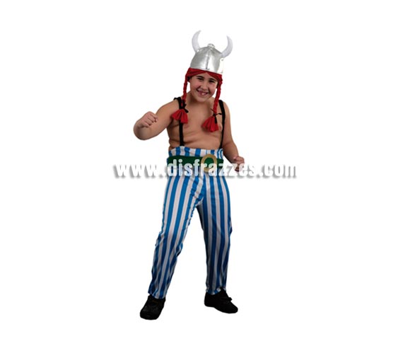 Disfraz de Obélix infantil barato para Carnaval. Talla de 10 a 12 años. Incluye casco, pantalones con cinturón y tirantes. Éste disfraz de Carnaval es ideal para divertirse en las Fiestas de Carnavales tan divertidas y estrambóticas como siempre y que cada vez se celebran en más Pueblos, Villas  y Ciudades, tanto en la calle como en Pubs, Discotecas, Casas particulares, Restaurantes o Colegios y disfrazándote con un traje de Carnaval ayudarás a crear ese ambiente Carnavalesco, tan divertido, multicolor y variopinto que a todos nos fascina y nos divierte.
¡¡Compra tu disfraz para Carnaval en nuestra tienda de disfraces, será divertido!!
