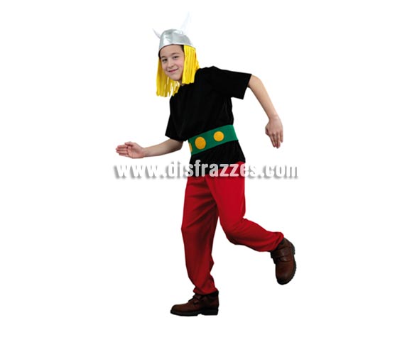 Disfraz de Astérix infantil barato para Carnaval. Talla de 7 a 9 años. Incluye casco, camisa, cinturón y pantalón. Éste disfraz de Carnaval es ideal para divertirse en las Fiestas de Carnavales tan divertidas y estrambóticas como siempre y que cada vez se celebran en más Pueblos, Villas  y Ciudades, tanto en la calle como en Pubs, Discotecas, Casas particulares, Restaurantes o Colegios y disfrazándote con un traje de Carnaval ayudarás a crear ese ambiente Carnavalesco, tan divertido, multicolor y variopinto que a todos nos fascina y nos divierte.
¡¡Compra tu disfraz para Carnaval en nuestra tienda de disfraces, será divertido!!