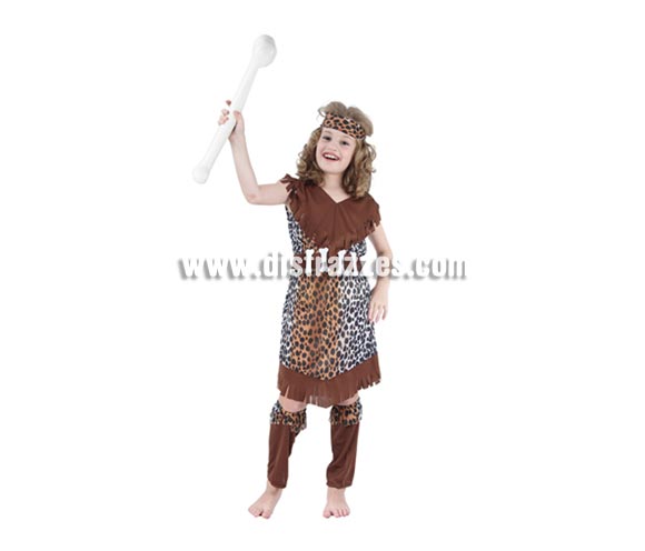 Disfraz de Cavernícola niña barato para Carnaval. Talla de 7 a 9 años. Incluye vestido, cinturón, cinta del pelo y espinilleras. Éste disfraz de Troglodita de niña para Carnaval es ideal para divertirse en las Fiestas de Carnavales tan divertidas y estrambóticas como siempre y que cada vez se celebran en más Pueblos, Villas  y Ciudades, tanto en la calle como en Pubs, Discotecas, Casas particulares, Restaurantes o Colegios y disfrazándote con un traje de Carnaval ayudarás a crear ese ambiente Carnavalesco, tan divertido, multicolor y variopinto que a todos nos fascina y nos divierte.
¡¡Compra tu disfraz para Carnaval en nuestra tienda de disfraces, será divertido!!
