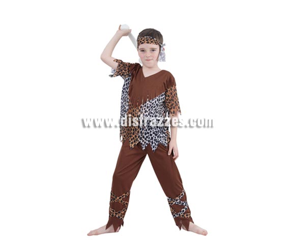 Disfraz de Cavernícola niño barato para Carnaval. Talla de 7 a 9 años. Incluye camisa, pantalón y cinta del pelo. Éste disfraz de Troglodita niño para Carnaval es ideal para divertirse en las Fiestas de Carnavales tan divertidas y estrambóticas como siempre y que cada vez se celebran en más Pueblos, Villas  y Ciudades, tanto en la calle como en Pubs, Discotecas, Casas particulares, Restaurantes o Colegios y disfrazándote con un traje de Carnaval ayudarás a crear ese ambiente Carnavalesco, tan divertido, multicolor y variopinto que a todos nos fascina y nos divierte.
¡¡Compra tu disfraz para Carnaval en nuestra tienda de disfraces, será divertido!!
