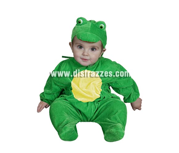 Disfraz barato de Rana bebé para Carnaval. Talla de 6 a 12 meses. Incluye gorro y mono. Éste disfraz de Carnaval es ideal para divertirse en las Fiestas de Carnavales tan divertidas y estrambóticas como siempre y que cada vez se celebran en más Pueblos, Villas  y Ciudades, tanto en la calle como en Pubs, Discotecas, Casas particulares, Restaurantes o Colegios y disfrazándote con un traje de Carnaval ayudarás a crear ese ambiente Carnavalesco, tan divertido, multicolor y variopinto que a todos nos fascina y nos divierte.
¡¡Compra tu disfraz para Carnaval en nuestra tienda de disfraces, será divertido!!
