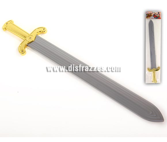 Espada de Romano para Carnaval. El embalaje mide 69x15 cm. Ideal como complemento de tu disfraz para Carnaval para ir de Fiesta a Pubs, Discotecas, Casas particulares, Restaurantes o Colegios y ayudar a crear un ambiente Carnavalesco y Festivo propio de la Fiesta de Carnavales.
¡¡Compra el complemento para tu disfraz de Carnaval en nuestra tienda de disfraces, será divertido!!
