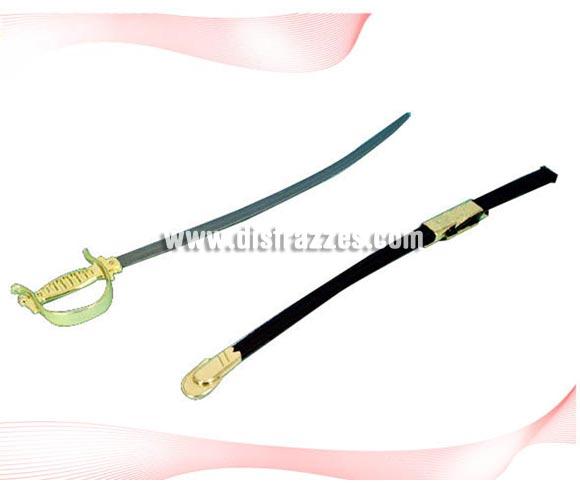 Espada barata del Séptimo de Caballería para colgar en la cintura en Carnaval. Medidas del embalaje 79x13 cms. Ideal como complemento de tu disfraz para Carnaval para ir de Fiesta a Pubs, Discotecas, Casas particulares, Restaurantes o Colegios y ayudar a crear un ambiente Carnavalesco y Festivo propio de la Fiesta de Carnavales.
¡¡Compra el complemento para tu disfraz de Carnaval en nuestra tienda de disfraces, será divertido!!
