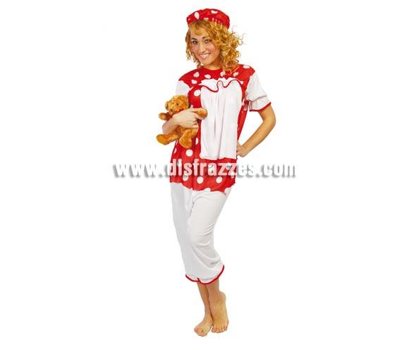 Disfraz super barato de Muñeca de Trapo adulta para Carnavales. Talla única hasta la 42/44. Incluye gorro, blusa con babero y pantalón. Éste disfraz de Carnaval es ideal para divertirse en las Fiestas de Carnavales tan divertidas y estrambóticas como siempre y que cada vez se celebran en más Pueblos, Villas  y Ciudades, tanto en la calle como en Pubs, Discotecas, Casas particulares, Restaurantes o Colegios y disfrazándote con un traje de Carnaval ayudarás a crear ese ambiente Carnavalesco, tan divertido, multicolor y variopinto que a todos nos fascina y nos divierte.
¡¡Compra tu disfraz para Carnaval en nuestra tienda de disfraces, será divertido!!
