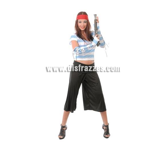 Disfraz barato de Pirata adulta rayas azules para Carnavales. Talla única hasta la 42/44. Incluye cinta de la cabeza, camisa, pantalón y manguitos. Pistola NO incluida, podrás verla en la sección Complementos.
¡¡Compra tu disfraz para Carnaval en nuestra tienda de disfraces, será divertido!!
