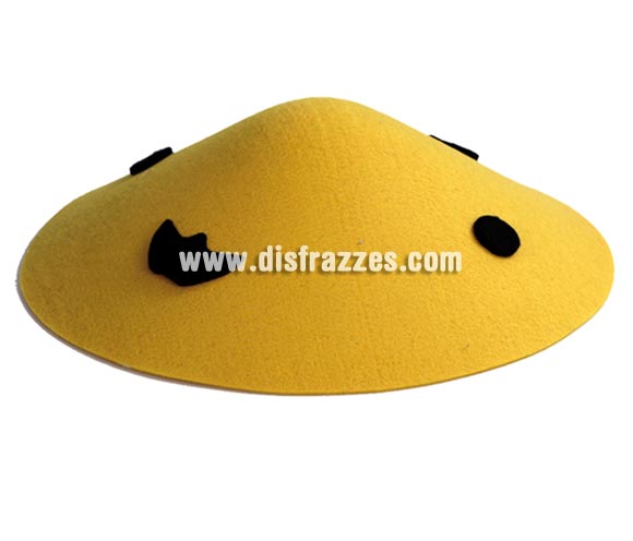 Sombrero Chino de color amarillo de 32 cm. para Carnavales. Ideal como complemento de tu disfraz para Carnaval para ir de Fiesta a Pubs, Discotecas, Casas particulares, Restaurantes o Colegios y ayudar a crear un ambiente Carnavalesco y Festivo propio de la Fiesta de Carnavales.
¡¡Compra el complemento para tu disfraz de Carnaval en nuestra tienda de disfraces, será divertido!!
