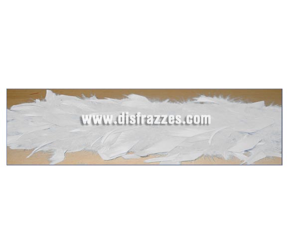 Boa blanca de 75-80 grs. para Carnavales y para Halloween. El complemento perfecto para los disfraces de Charlestón.