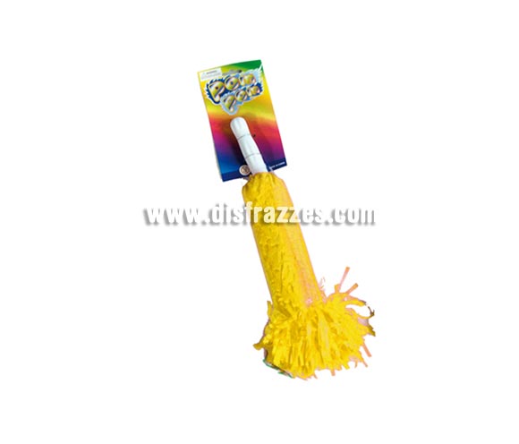Pom-Pom amarillo para Carnavales. Precio por unidad. Ideal como complemento de tu disfraz para Carnaval para ir de Fiesta a Pubs, Discotecas, Casas particulares, Restaurantes o Colegios y ayudar a crear un ambiente Carnavalesco y Festivo propio de la Fiesta de Carnavales.
¡¡Compra el complemento para tu disfraz de Carnaval en nuestra tienda de disfraces, será divertido!!
