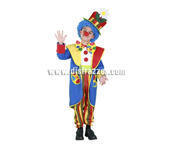 Disfraz de Payaso Abrigo infantil para Carnavales. Talla de 7 a 9 años. Incluye abrigo, sombrero y mono. Accesorios NO incluidos, podrás verlos en la sección de Complementos. Éste disfraz de Carnaval es ideal para divertirse en las Fiestas de Carnavales tan divertidas y estrambóticas como siempre y que cada vez se celebran en más Pueblos, Villas  y Ciudades, tanto en la calle como en Pubs, Discotecas, Casas particulares, Restaurantes o Colegios y disfrazándote con un traje de Carnaval ayudarás a crear ese ambiente Carnavalesco, tan divertido, multicolor y variopinto que a todos nos fascina y nos divierte.
¡¡Compra tu disfraz para Carnaval en nuestra tienda de disfraces, será divertido!!

