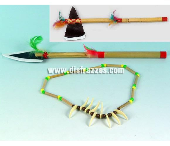 Set compuesto por lanza o hacha de Indio y collar Indio para Carnavales. Incluye o la lanza o el hacha junto con el collar Indio. Ideal como complemento de tu disfraz para Carnaval para ir de Fiesta a Pubs, Discotecas, Casas particulares, Restaurantes o Colegios y ayudar a crear un ambiente Carnavalesco y Festivo propio de la Fiesta de Carnavales.
¡¡Compra el complemento para tu disfraz de Carnaval en nuestra tienda de disfraces, será divertido!!
