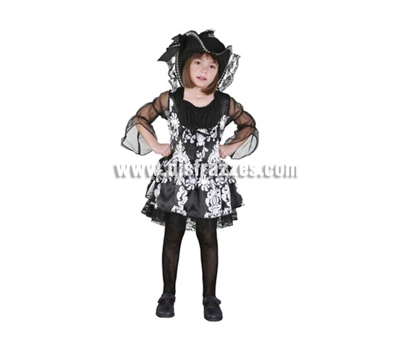 Disfraz barato de Lady Pirata infantil para Carnavales. Talla de 10 a 12 años. Incluye sombrero y vestido. Éste disfraz de Carnaval es ideal para divertirse en las Fiestas de Carnavales tan divertidas y estrambóticas como siempre y que cada vez se celebran en más Pueblos, Villas  y Ciudades, tanto en la calle como en Pubs, Discotecas, Casas particulares, Restaurantes o Colegios y disfrazándote con un traje de Carnaval ayudarás a crear ese ambiente Carnavalesco, tan divertido, multicolor y variopinto que a todos nos fascina y nos divierte.
¡¡Compra tu disfraz para Carnaval en nuestra tienda de disfraces, será divertido!!
