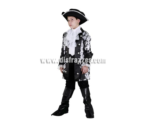 Disfraz barato de Pirata Dandy infantil para Carnavales. Talla de 10 a 12 años. Incluye sombrero, chaqueta, chorrera, pantalón y cubrebotas. Éste disfraz de Carnaval es ideal para divertirse en las Fiestas de Carnavales tan divertidas y estrambóticas como siempre y que cada vez se celebran en más Pueblos, Villas  y Ciudades, tanto en la calle como en Pubs, Discotecas, Casas particulares, Restaurantes o Colegios y disfrazándote con un traje de Carnaval ayudarás a crear ese ambiente Carnavalesco, tan divertido, multicolor y variopinto que a todos nos fascina y nos divierte.
¡¡Compra tu disfraz para Carnaval en nuestra tienda de disfraces, será divertido!!
