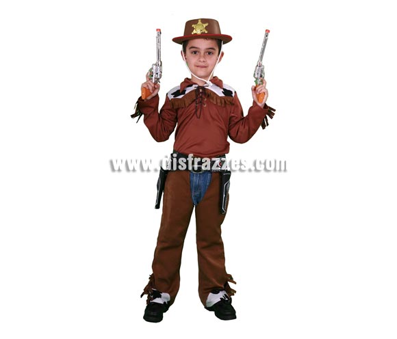 Disfraz barato de Vaquero infantil para Carnavales. Talla de 5 a 6 años. Incluye camisa y zahones con cinturón. Pistolas No incluidas, podrás verlas en la sección de Complementos con la ref. 79619BT. Sombrero NO incluido, podrás verlo en la sección de Complementos con la ref. 89353BT. Éste disfraz de Carnaval es ideal para divertirse en las Fiestas de Carnavales tan divertidas y estrambóticas como siempre y que cada vez se celebran en más Pueblos, Villas  y Ciudades, tanto en la calle como en Pubs, Discotecas, Casas particulares, Restaurantes o Colegios y disfrazándote con un traje de Carnaval ayudarás a crear ese ambiente Carnavalesco, tan divertido, multicolor y variopinto que a todos nos fascina y nos divierte.
¡¡Compra tu disfraz para Carnaval en nuestra tienda de disfraces, será divertido!!