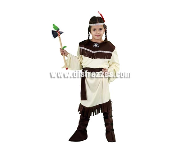 Disfraz de India para niña en Carnavales. Talla de 7 a 9 años. Incluye tocado, vestido, cinturón y cubrebotas. Hacha NO incluida, podrás verla en la sección de Complementos, hay varias referencias. Éste disfraz de Carnaval es ideal para divertirse en las Fiestas de Carnavales tan divertidas y estrambóticas como siempre y que cada vez se celebran en más Pueblos, Villas  y Ciudades, tanto en la calle como en Pubs, Discotecas, Casas particulares, Restaurantes o Colegios y disfrazándote con un traje de Carnaval ayudarás a crear ese ambiente Carnavalesco, tan divertido, multicolor y variopinto que a todos nos fascina y nos divierte.
¡¡Compra tu disfraz para Carnaval en nuestra tienda de disfraces, será divertido!!
