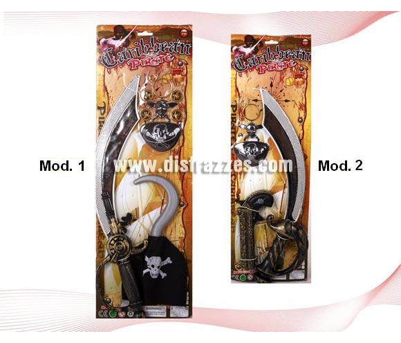 Set Espada Pirata con accesorios para Carnavales. Dos modelos surtidos. Ideal como complemento de tu disfraz para Carnaval para ir de Fiesta a Pubs, Discotecas, Casas particulares, Restaurantes o Colegios y ayudar a crear un ambiente Carnavalesco y Festivo propio de la Fiesta de Carnavales.
¡¡Compra el complemento para tu disfraz de Carnaval en nuestra tienda de disfraces, será divertido!!
