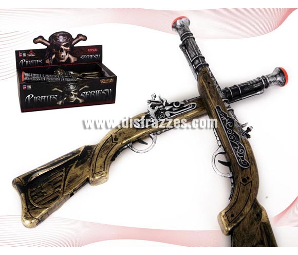 Pistola o trabuco de Pirata para Carnavales. Ideal como complemento de tu disfraz para Carnaval para ir de Fiesta a Pubs, Discotecas, Casas particulares, Restaurantes o Colegios y ayudar a crear un ambiente Carnavalesco y Festivo propio de la Fiesta de Carnavales.
¡¡Compra el complemento para tu disfraz de Carnaval en nuestra tienda de disfraces, será divertido!!
