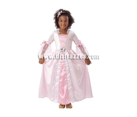 Disfraz barato de Princesa Rosa con estrellitas infantil para Carnaval. Talla de 5 a 6 años. Incluye vestido y tocado. Éste traje es perfecto para Carnaval y como regalo en Navidad, en Reyes Magos, para un Cumpleaños o en cualquier ocasión del año. Con éste disfraz harás un regalo diferente y que seguro que a los peques les encantará y hará que desarrollen su imaginación y que jueguen haciendo valer su fantasía. 
¡¡Compra tu disfraz para Carnaval o para regalar en Navidad o en Reyes Magos en nuestra tienda de disfraces, será divertido!!