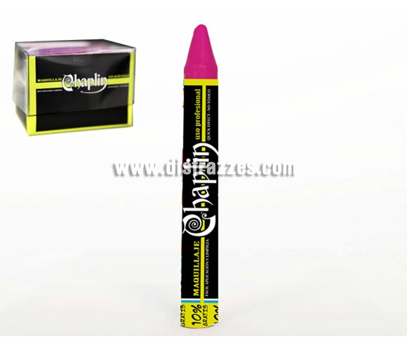 Lápiz maquillaje de 11 cm. y 15 gr. de color rosa. Artículo de Maquillaje ideal para caracterizarte en Carnaval, en Halloween o en cualquier fecha del año que tengas ocasión para ir de Fiesta.
