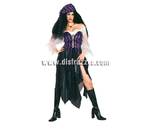Disfraz de Pirata Betty la Bucanera Talla Estandar de Mujer. Incluye, camisa, corsé falda y pañuelo para la cabeza. Disfraz con el que sorprenderás a todos tus amigos en cualquier Fiesta o para carnaval.