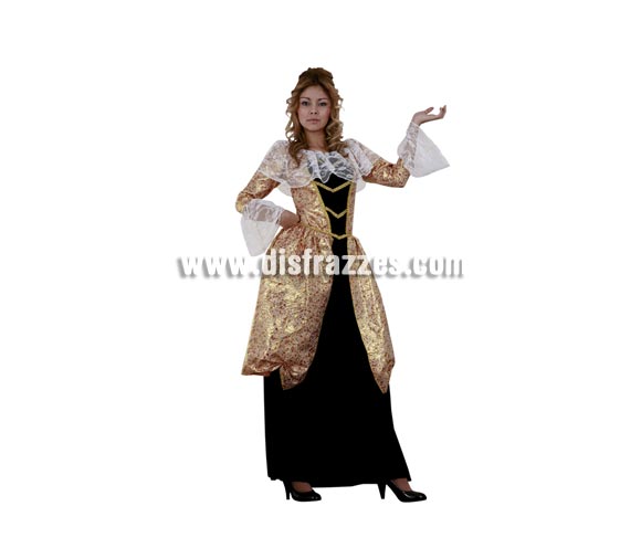 Disfraz de Marquesa para mujer. Talla standar 38/42. Incluye vestido. A éste disfraz le pones una peluca de Época y queda muchísimo mejor.