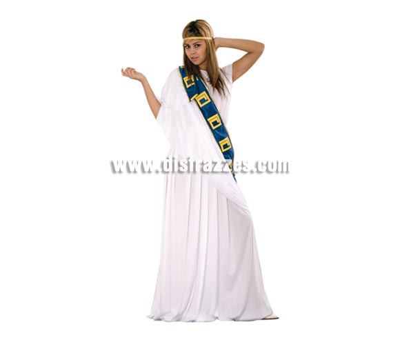 Disfraz de Romana para mujer. Talla standar 38/42.Incluye cinta de la cabeza, túnica y manto.