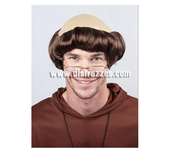Peluca de Monje para adultos. Talla Universal.