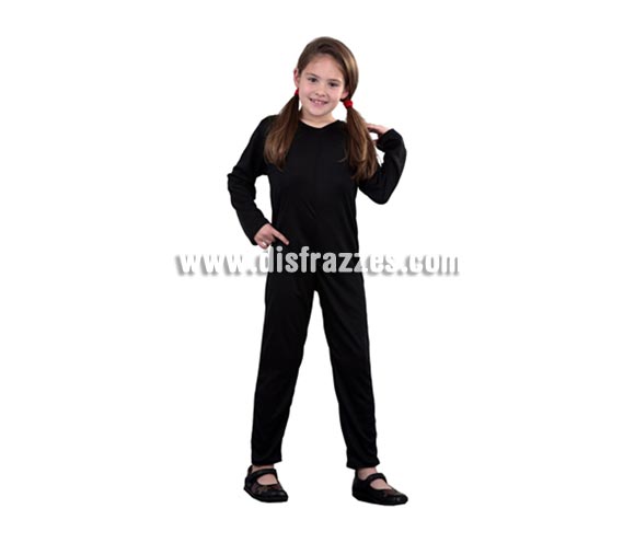 Mono completo de punto barato color negro infantil para Carnavales. Talla de 7 a 9 años. 
¡¡Compra el complemento para tu disfraz de Carnaval en nuestra tienda de disfraces, será divertido!!