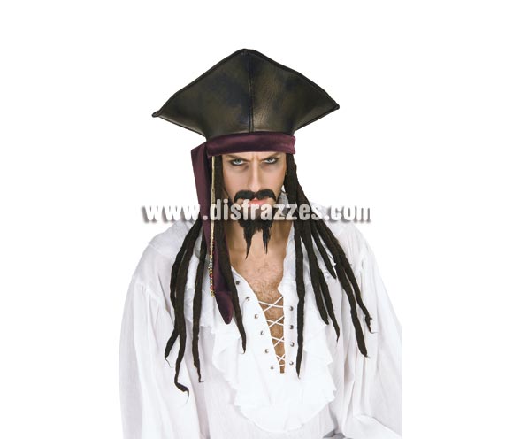 Sombrero Pirata con Rastas. 