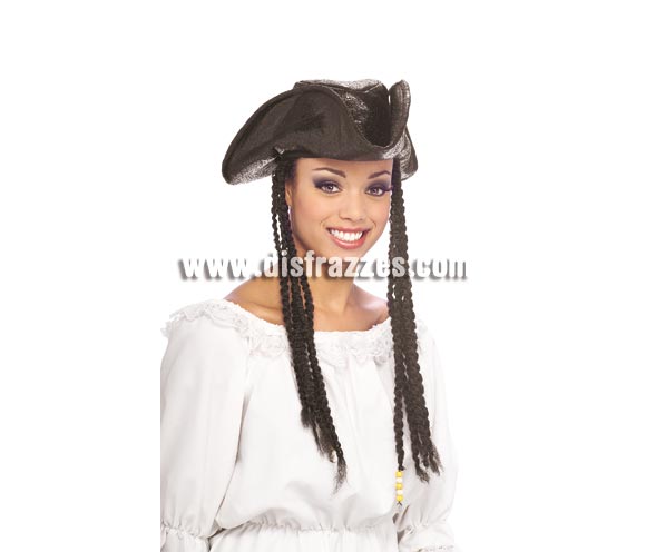 Sombrero Pirata con trenzas.