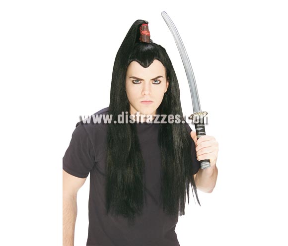 Peluca de Samurai para adultos. 