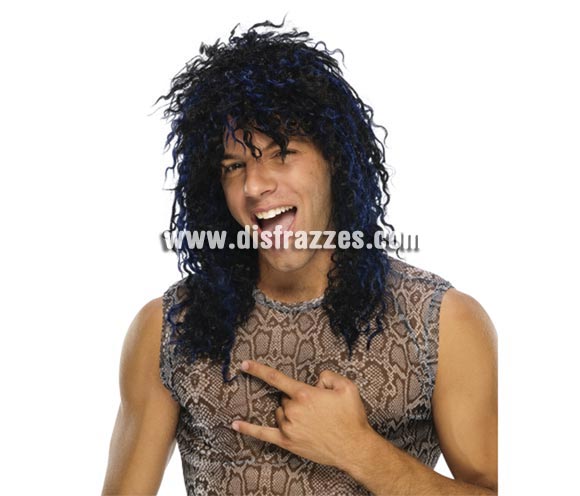 Peluca de Rockero para adultos. Peluca U-Rock.