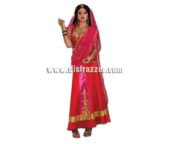 Disfraz de Bollywood Beauty para mujer. Talla standar. Incluye top, falda, foulard, velo y brazaletes. ¡¡Éste sí que es un disfraz diferente, bonito y de calidad!!